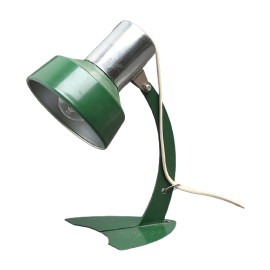 Vintage Metalen Bureaulamp, Denemarken 1960 (211) 1