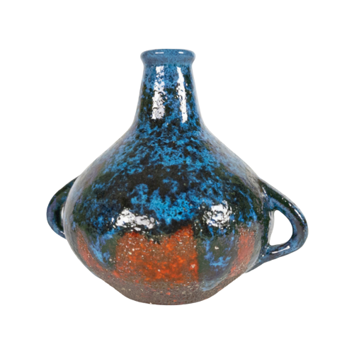 Ceramano Keramik - Oorvaas - Hans Welling - Gesigneerd - Fat Lava - 60'S