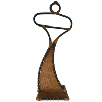 Zeldzame Vintage Rotan Rattan Dressgirl/kunstobject