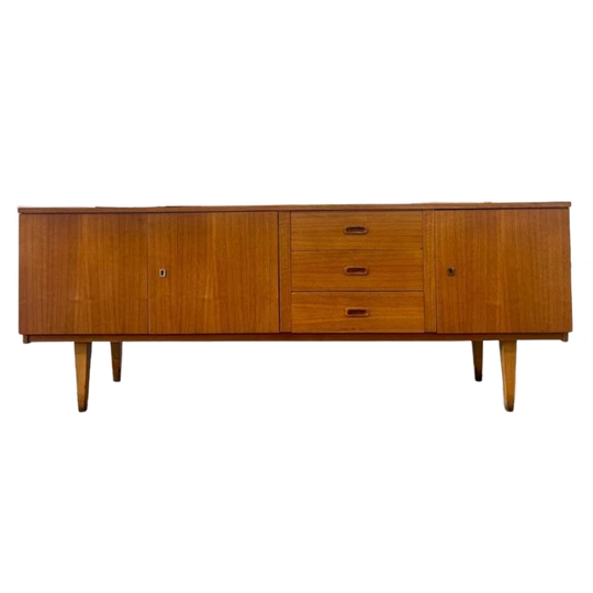 Vintage Scandinavische Houten Dressoir / Kast / Buffetkast 1