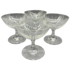 Set Kristallen Gegraveerde Coupe Glaasjes 4 Stuks thumbnail 1