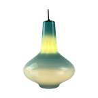 Light Blue Glass Pendant Light By Massimo Vignelli For Venini 1950 thumbnail 1
