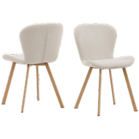 Nesna Eetkamerstoel - Set Van 2 - Beige