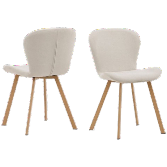 Nesna Eetkamerstoel - Set Van 2 - Beige 1