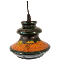Vintage Hanglamp Keramieke Hanglamp Jaren 70 Oranje