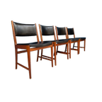 4x Deens Design Stoelen, Søren Willadsen, Midcentury thumbnail 1