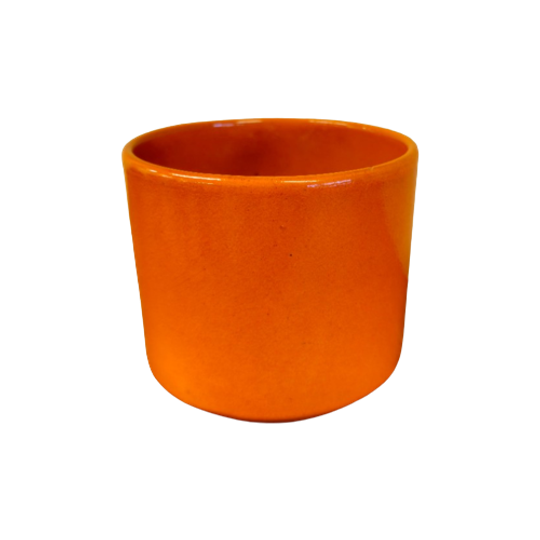 Vintage Adco Bloempot Oranje 1