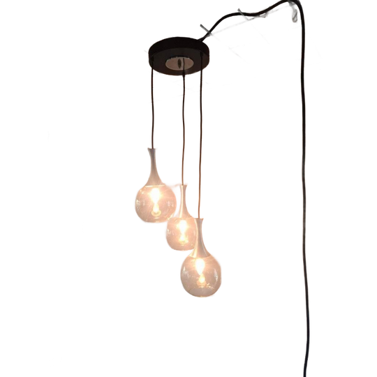 Vintage Italiaanse Hanglamp Met 3 Lampen 1