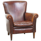 Fijne Schapenleren Fauteuil/ Armchair Met Mooie Kleuren En Een Goed Zitcomfort thumbnail 1