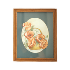 Vintage 3D Papier Kunst Romantiche Bloemenmandje thumbnail 1