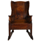 Antieke Lamsstoel / Schommelstoel – Ca. 1800, Eiken thumbnail 1