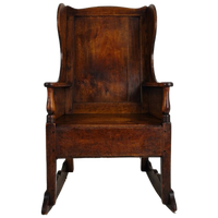 Antieke Lamsstoel / Schommelstoel – Ca. 1800, Eiken