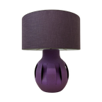 Purple Ceramic Table Lamp , 1970S thumbnail 1