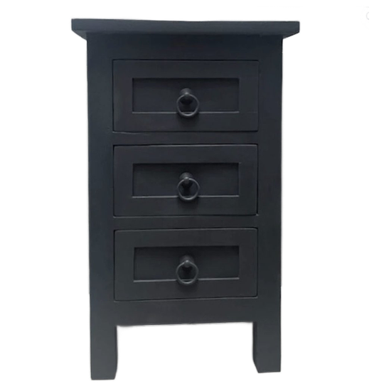 Brocante Ladenkastje (eikenhout) In De Kleur Off Black Van Farrow & Ball D53/h57/b35 1