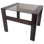 Vintage Rookglas Design Jaren 70 Side Table. thumbnail 1