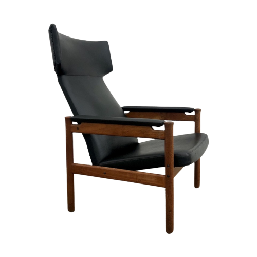 Soren Hansen Model 4365 Wing Chair For Fritz Hansen Denmark 1960S