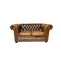 Engelse Springvale Chesterfield Bankstel 3+2 Zits Bruin