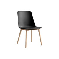 &tradition Rely Hw71 Stoel Kunststof Hout Zwart