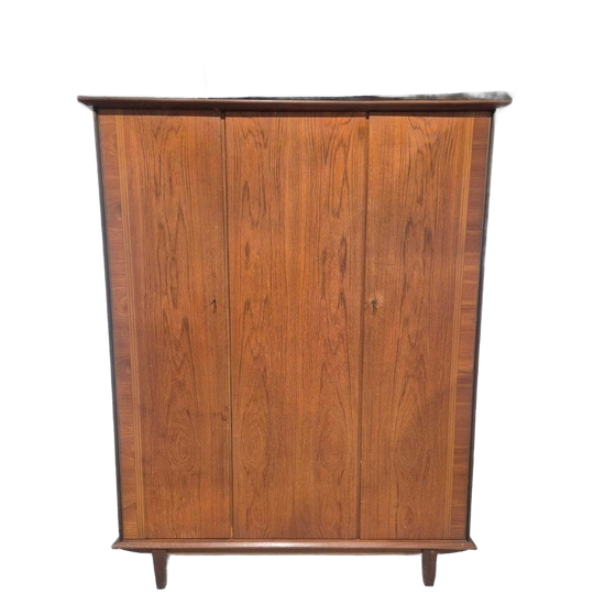 Louis Van Teeffelen Voor Webe Vintage Teak Kleding Kast 1