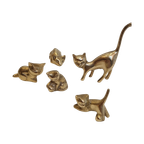 Koperen Katten 5 Stuks thumbnail 1