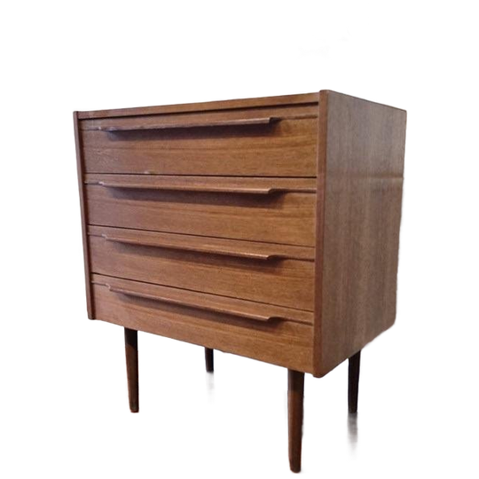 Vintage Teaken Ladekast / Houten Kast Mahjongg 1