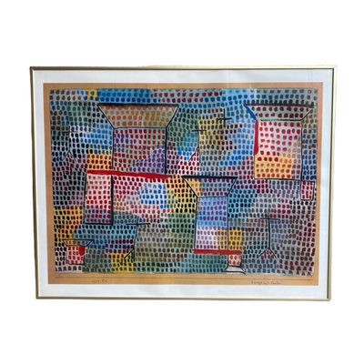 Paul Klee Art-Print Van Schilderij In Lijst 70 X 55