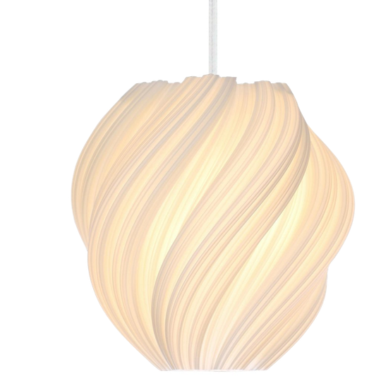 Morandi® 'cristallo' #2 Anticlockwise Pendant Light White 1