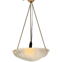 Art Deco - Ceiling Fixture - France - In The Style Of Degue - Matt Glass