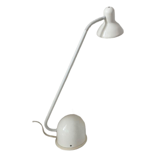 Vintage Vrieland Bureaulamp - Jaren '70/'80 - Wit Metaal 1