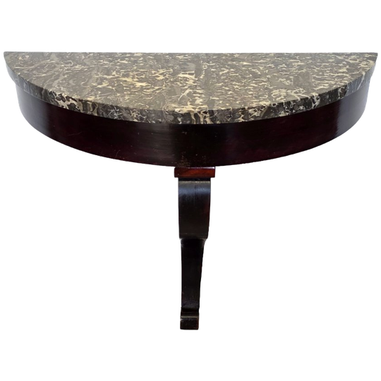 Antieke Wandconsole Met Marmer Blad, 2e Helft 19e Eeuw 1