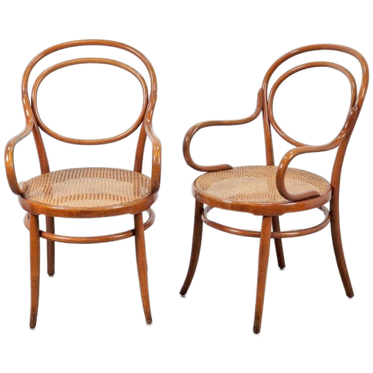 2 Art Nouveau Deco Stoel Jacob & Josef Kohn Wien Thonet 20E 1