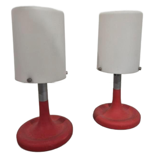 Set Vintage IKEA B0010 Postmoderne Tafellampen 1