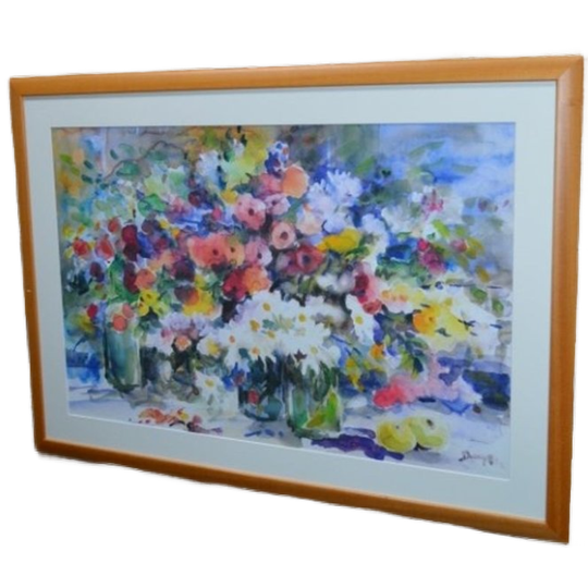 Aquarel In Een Beuken Lijst 1
