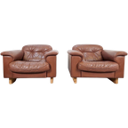 Set 2 De Sede Ds 101 Fauteuils Leer Fauteuil ’70 Nekleer thumbnail 1