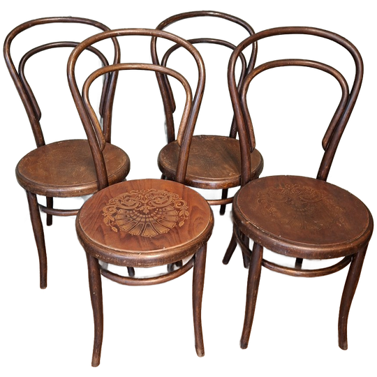 4 Franse Bistrostoelen Luterma/Thonet 1