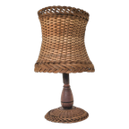 Scandinavian Rattan / Wicker Table Lamp thumbnail 1