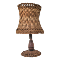 Scandinavian Rattan / Wicker Table Lamp