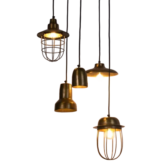 Vintage Hanglamp 5-lichts Mixo 1