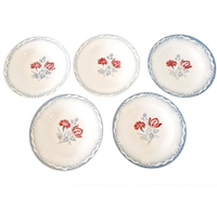 5 Vintage Diepe Borden California Franse Borden