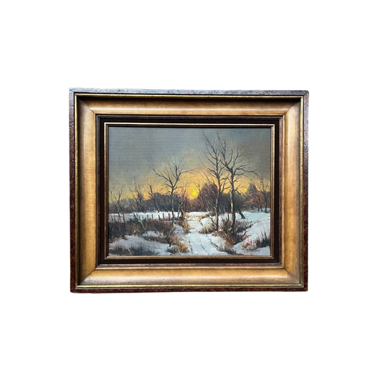 F. Busschots. "winterlandschap". 1