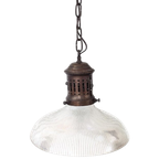 Oud Romantische Hanglamp Uit Frankrijk. Brocante, Industrieel thumbnail 1