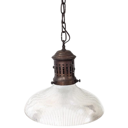 Oud Romantische Hanglamp Uit Frankrijk. Brocante, Industrieel 1