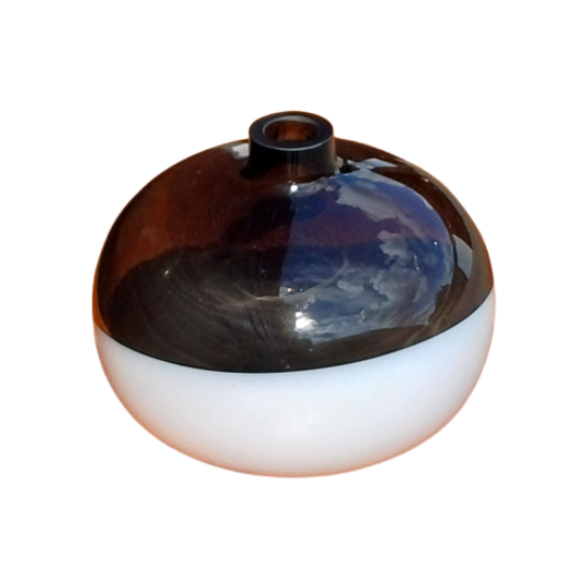 Glazen Vaas Zwart/wit 1