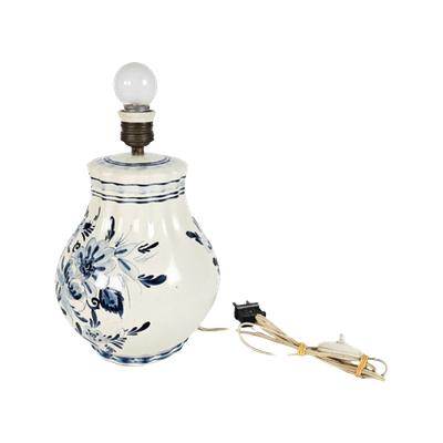 De Porceleyne Fles (Royal Delft) - Delftsblauw - Aardwerk - Lampenvoet - Handbeschilderd - Gesign