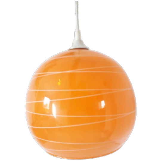 Vintage Hanglamp Oranje Bollamp Oranje Hanglamp Jaren 70 1