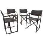 4 Vintage Illo Director's Stoelen, Niels Gammelgaard thumbnail 1