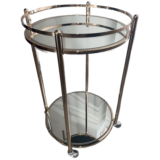 Vintage Bronze Trolley - Bijzettafel 1