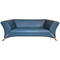 50% Korting Rolf Benz 322 - Petrol Leder -2,5 Zits -showroom