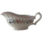 Prachtige Vintage Jus Schaal Creme Met Bloem Dessin thumbnail 1