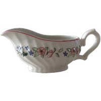 Prachtige Vintage Jus Schaal Creme Met Bloem Dessin
